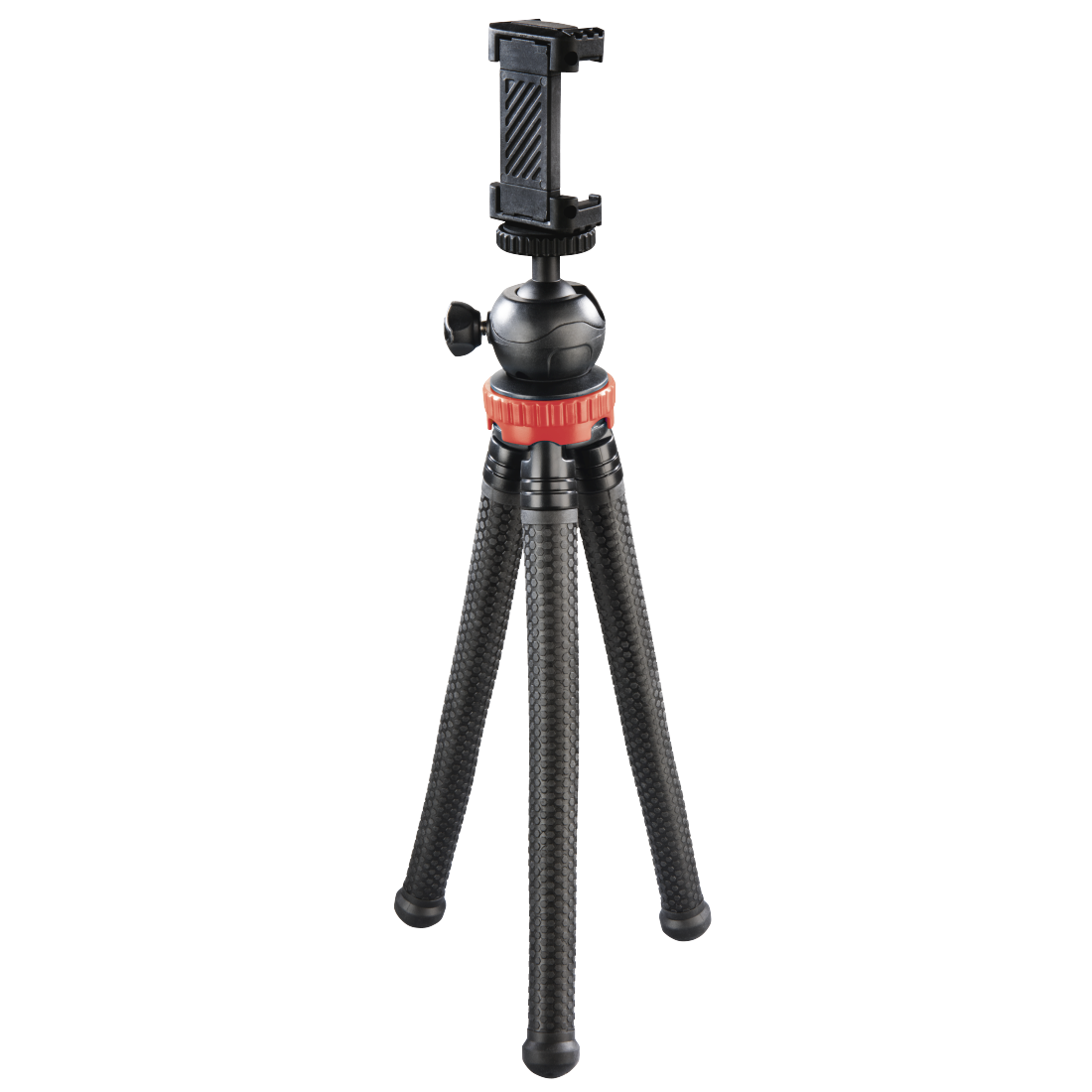 Stativ "FlexPro" für Smartphone, GoPro und Fotokameras, 27 cm, Rot | Hama
