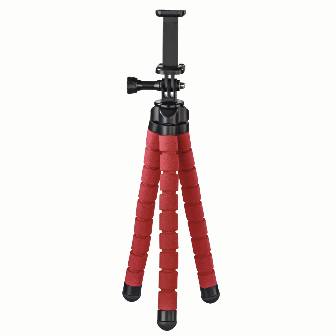 00004617 Hama "Flex" Tripod for Smartphone and GoPro, 26 cm, red | hama.at