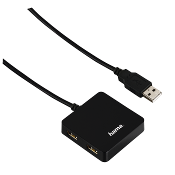 USB Hubs & Dockingstations | hama.at HAMA USB 3.0 Hub 1:4 mit Ladefunktion und Netzteil, silber