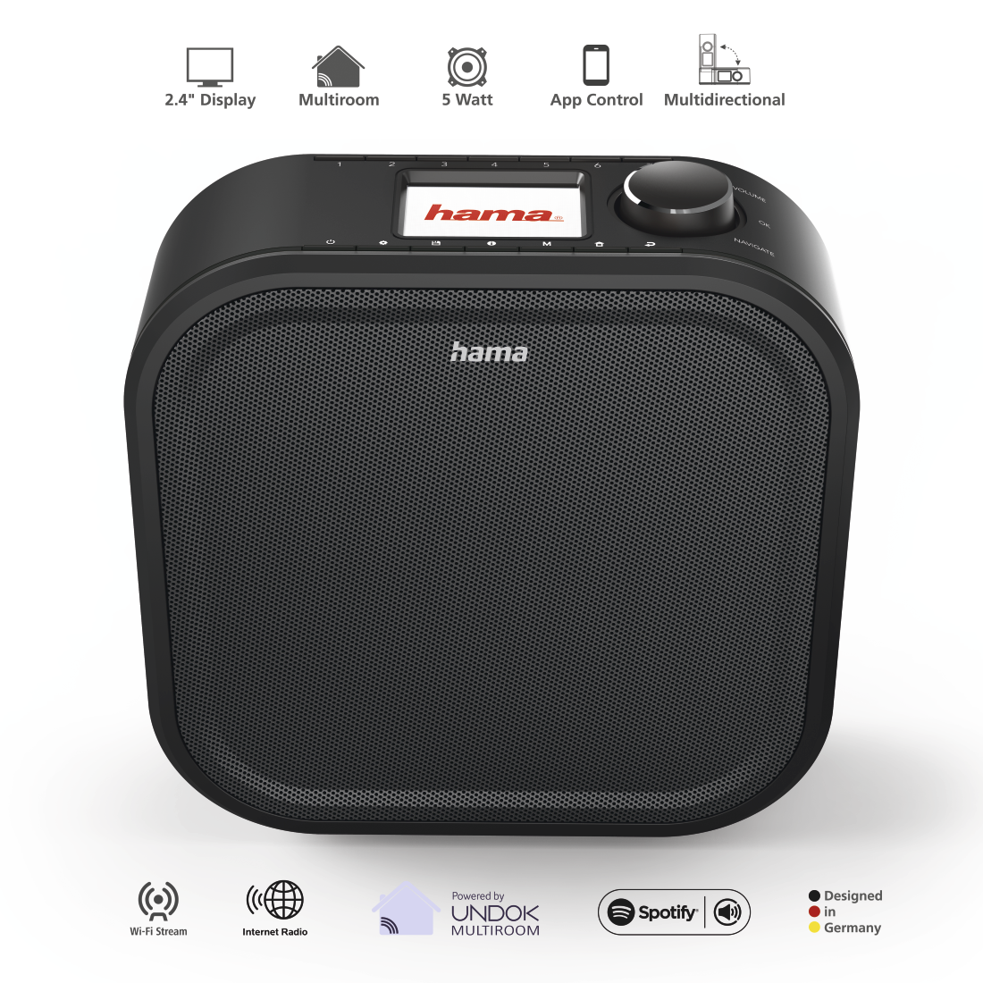 Digitalradio "DIR355BT", DAB+/Internetradio/Bluetooth®/App, Schwarz | Hama