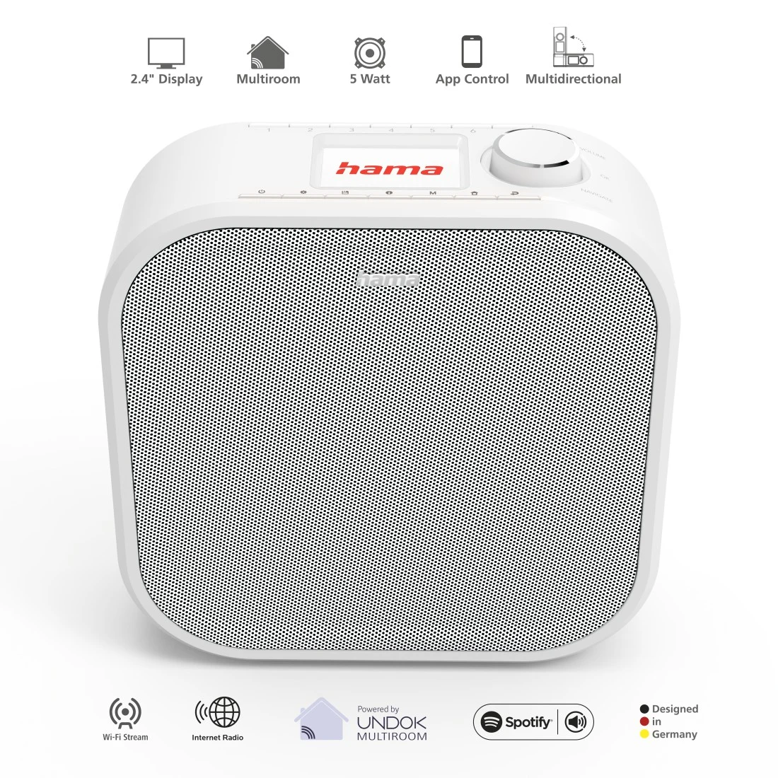 Digitalradio "DIR355BT", DAB+/Internetradio/Bluetooth®/App, Weiß | Hama