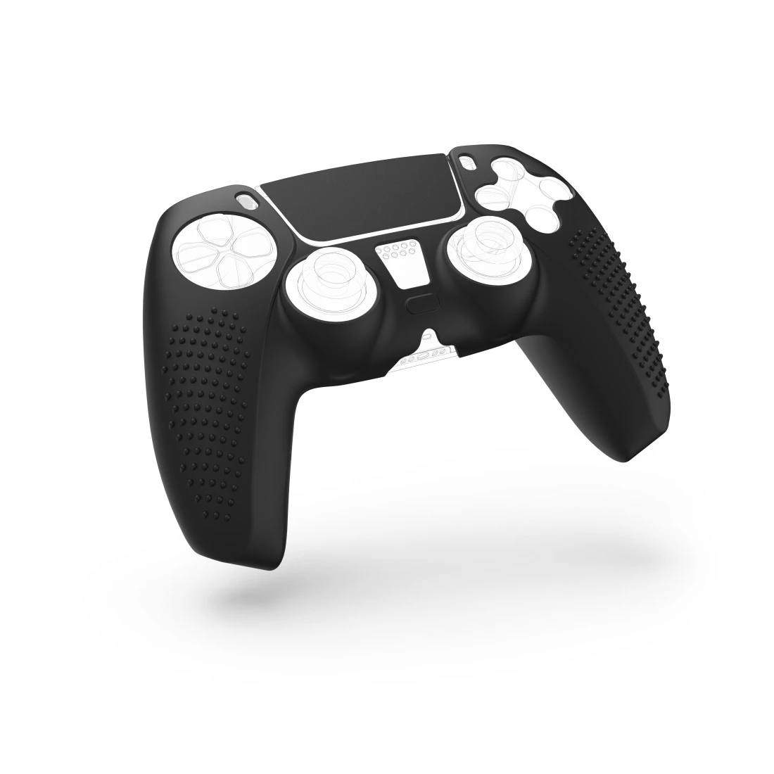 Grip-Schutzhülle für PlayStation 5 Controller, Schwarz