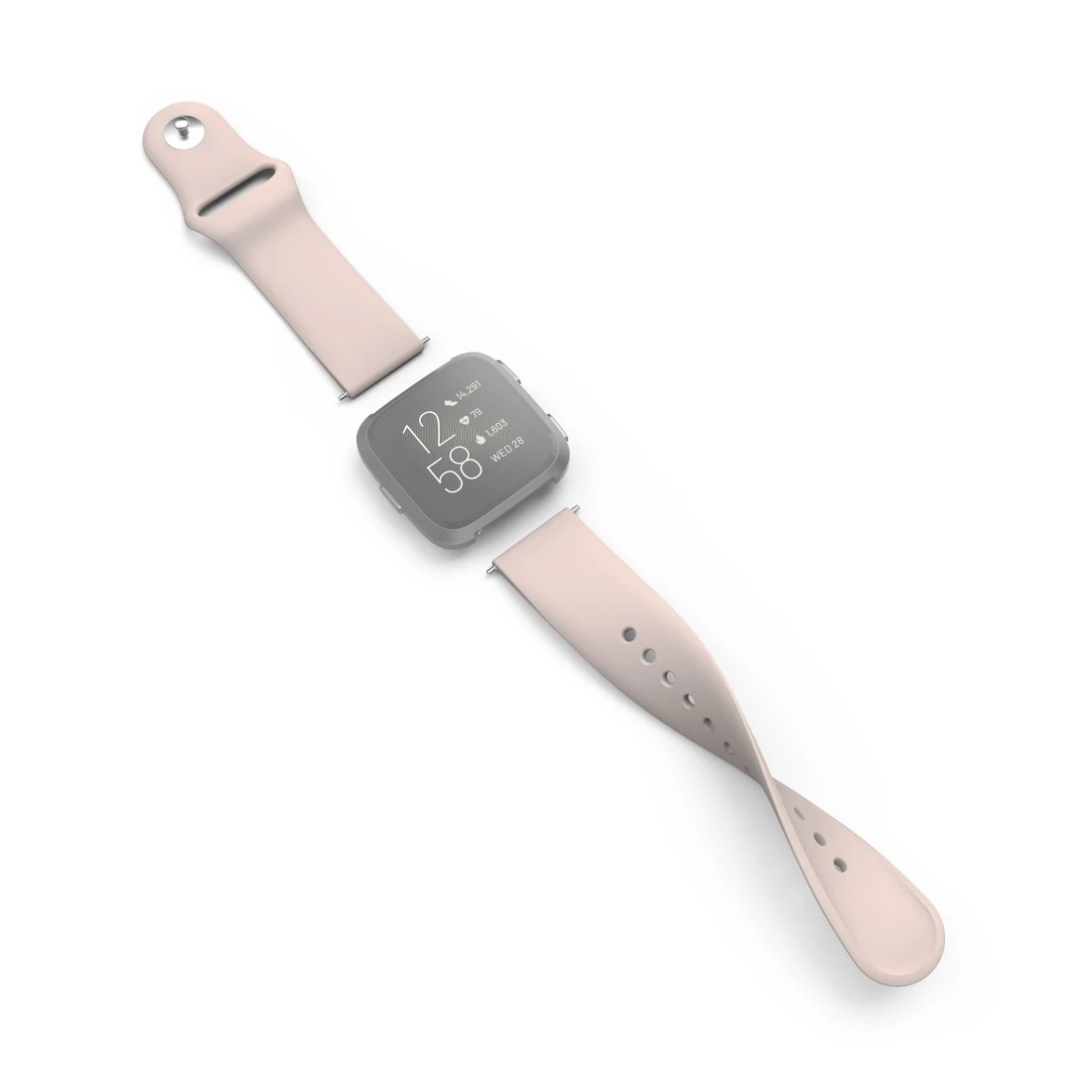 Armband für Fitbit zum 2/Versa (Lite), Rosé Hama | Versa Tauschen, Silikonarmband