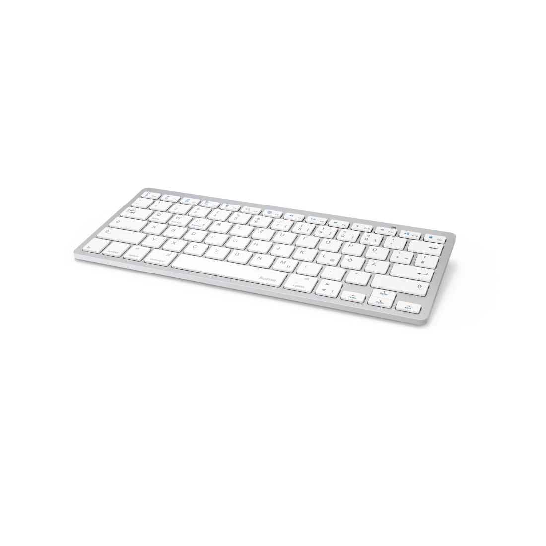 Bluetooth®-Tastatur "KEY4ALL X510", Silber/Weiß | Hama