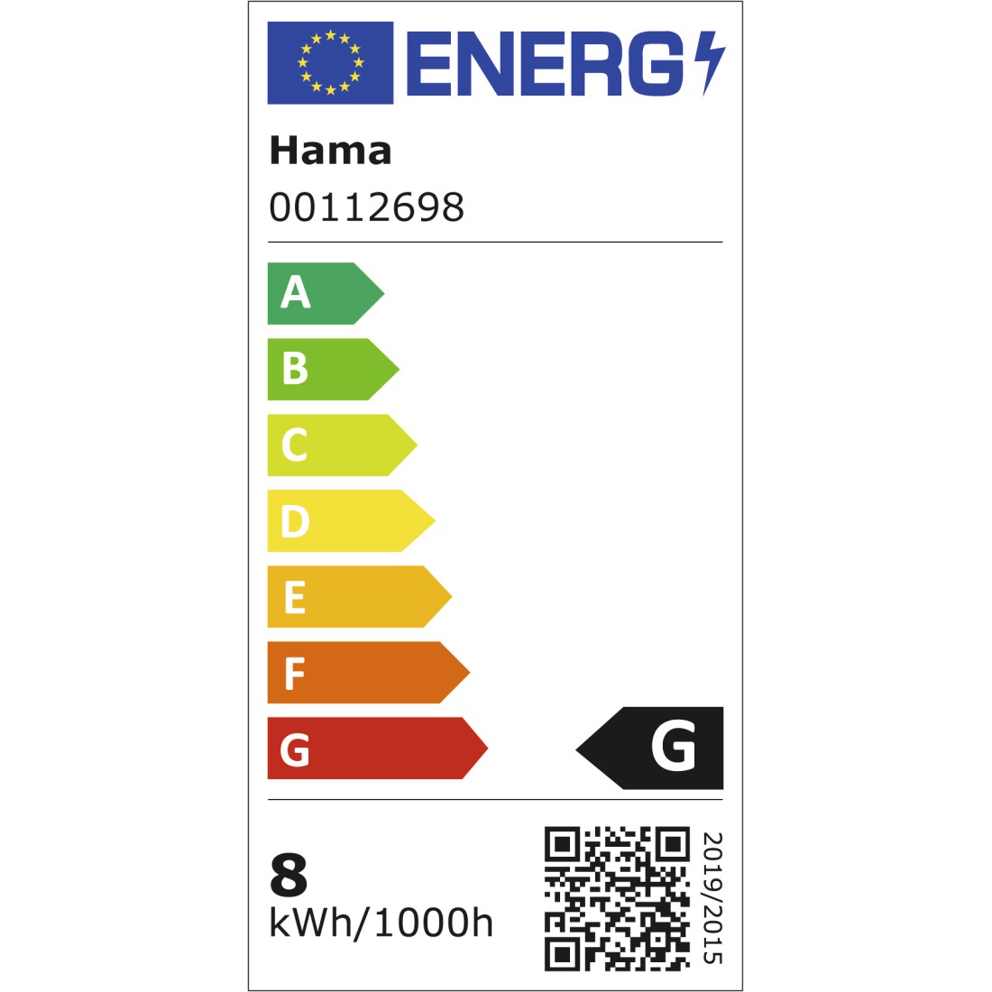 Druckfähige Energieeffizienz-Grafik