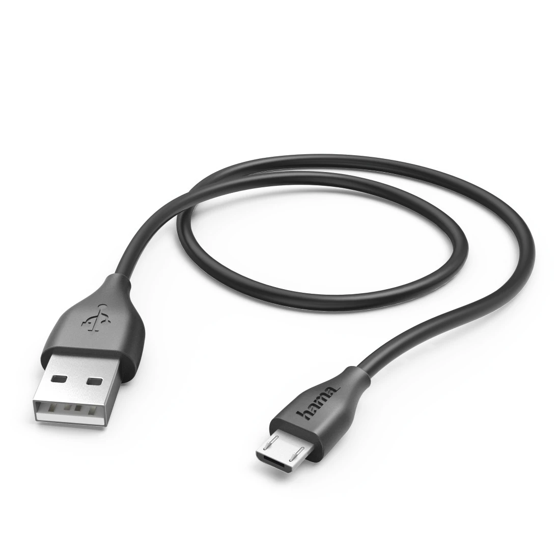 USB-Kabel für Tablets, Micro-USB, 1,5 m, Schwarz | Hama