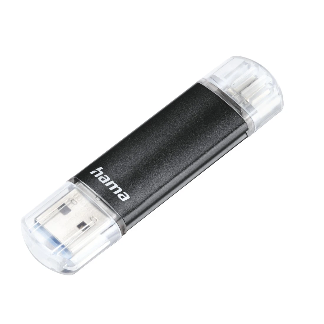 USB-Stick "Laeta Twin", USB 3.0, 128GB, 40MB/s, Schwarz | Hama