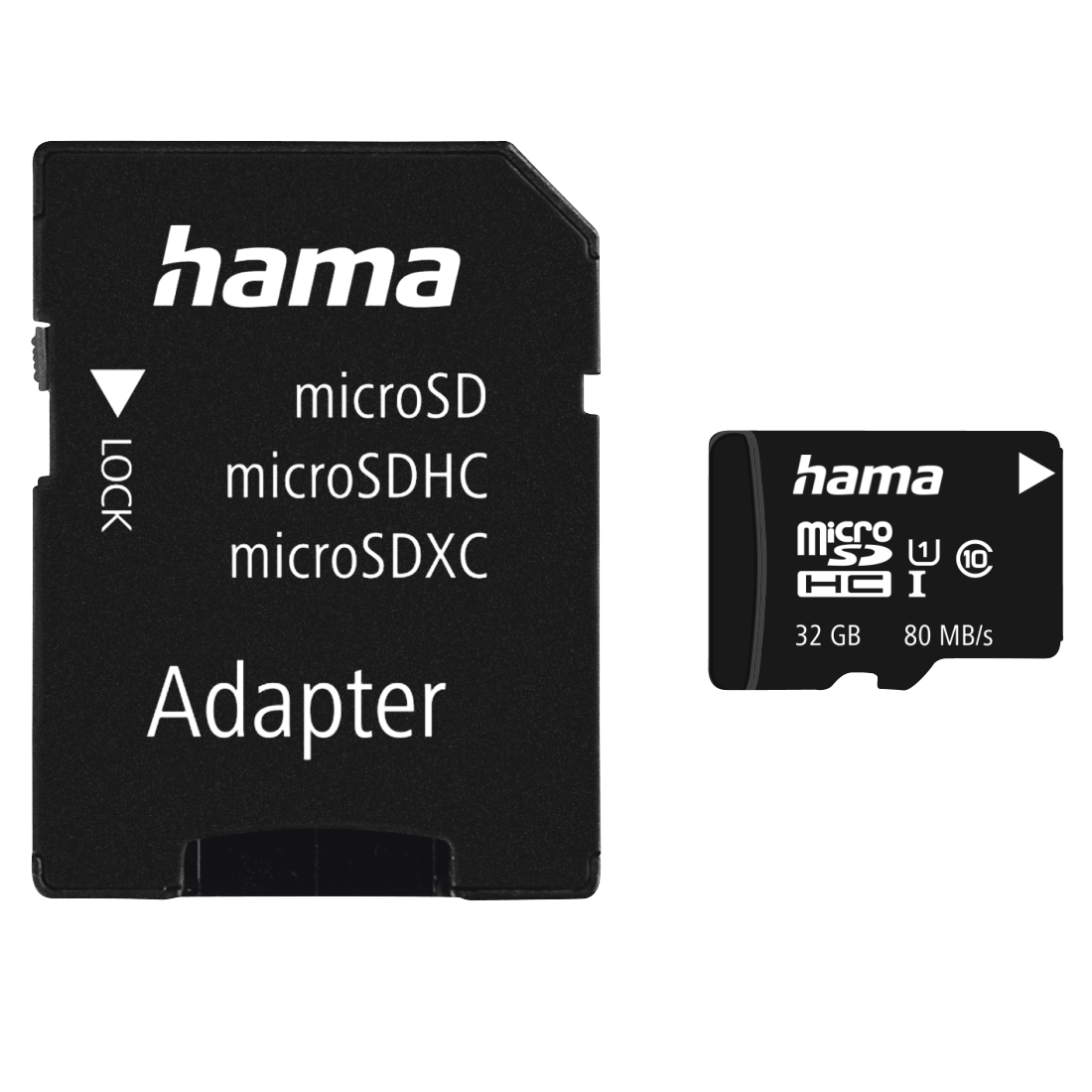 microSDHC 32GB Class 10 UHS-I 80MB/s + Adapter/Mobile | Hama