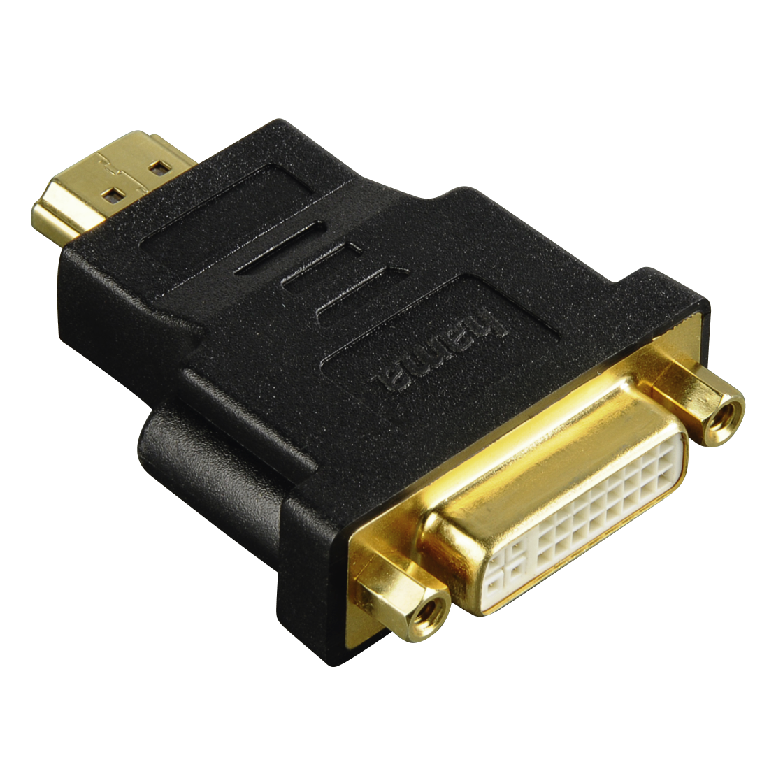 DVI-HDMI™-Adapter, HDMI™-Stecker - DVI-Kupplung, vergoldet, geschirmt | Hama