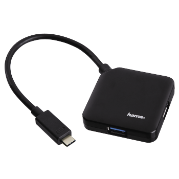 USB Hubs & Dockingstations | hama.at HAMA USB 3.0 Hub 1:4 mit Ladefunktion und Netzteil, silber