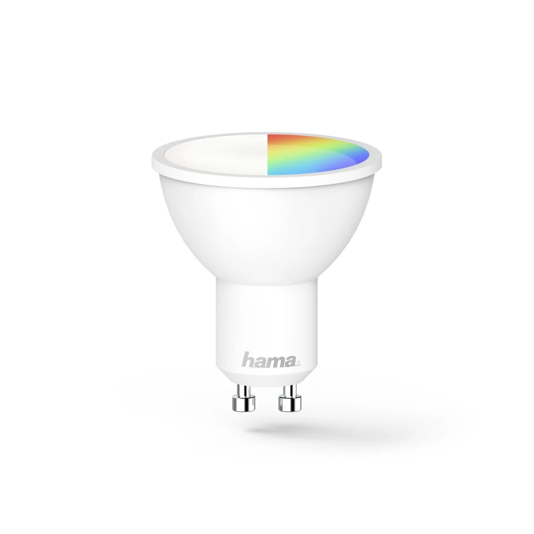 WLAN-LED-Lampe, GU10, 5,5W, RGBW, dimmbar, Refl., für Sprach-/App-Steuerung  | Hama