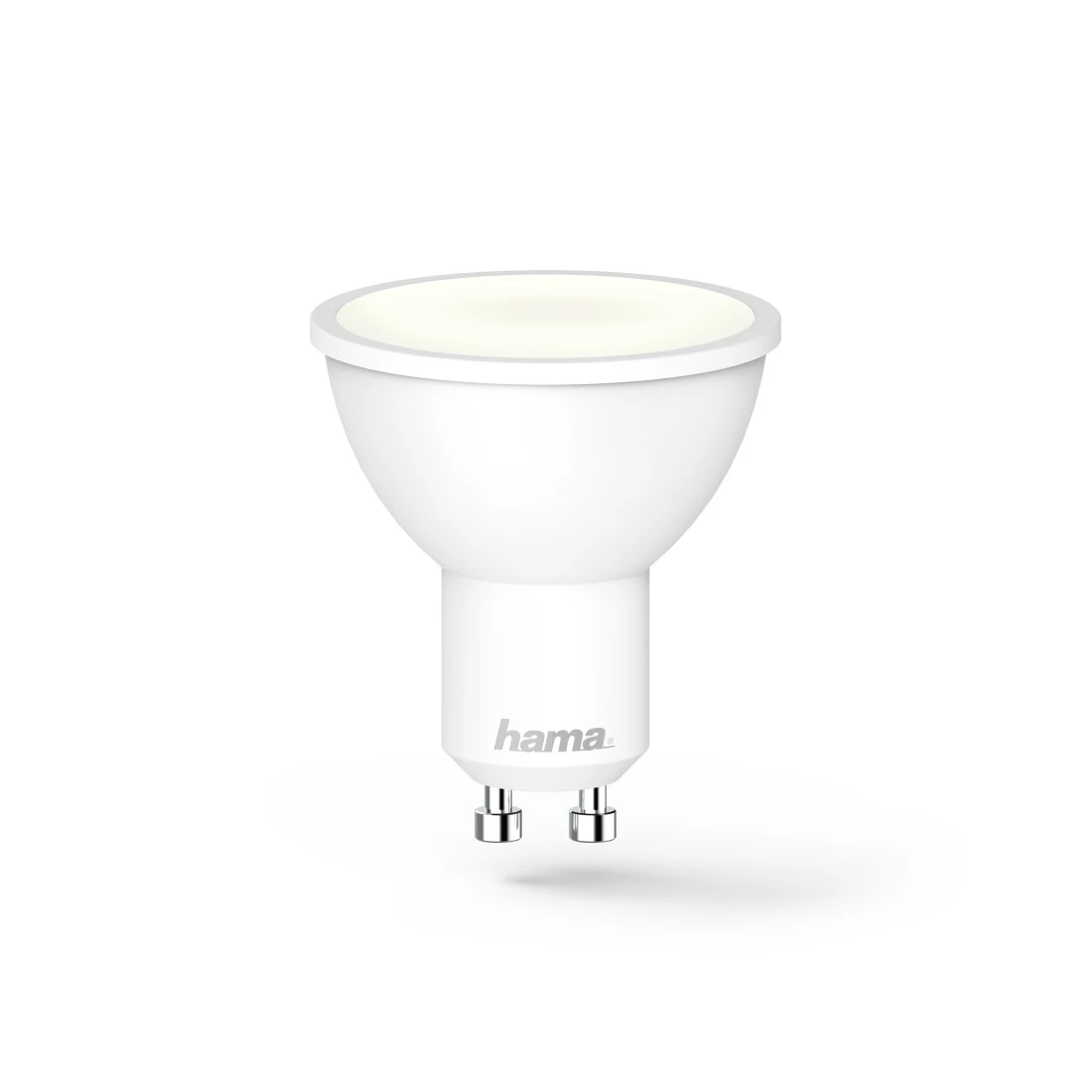 dimmbar, für Sprach-/App-Steuerung, 5,5W, Weiß Hama WLAN-LED-Lampe, GU10, Refl., |