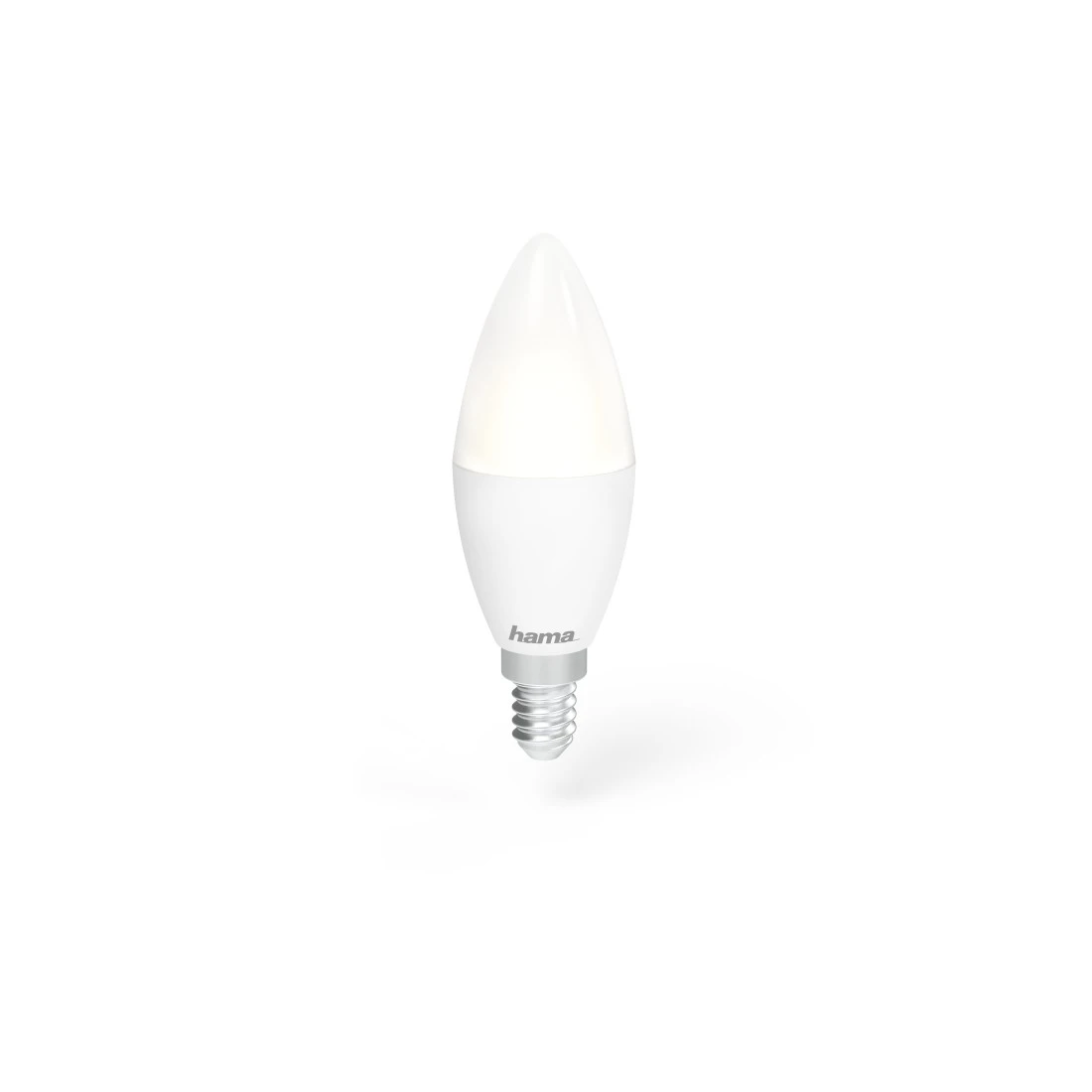 WLAN-LED-Lampe, E14, 5,5W, dimmbar, Kerze, für Sprach-/App-Steuerung, Weiß  | Hama