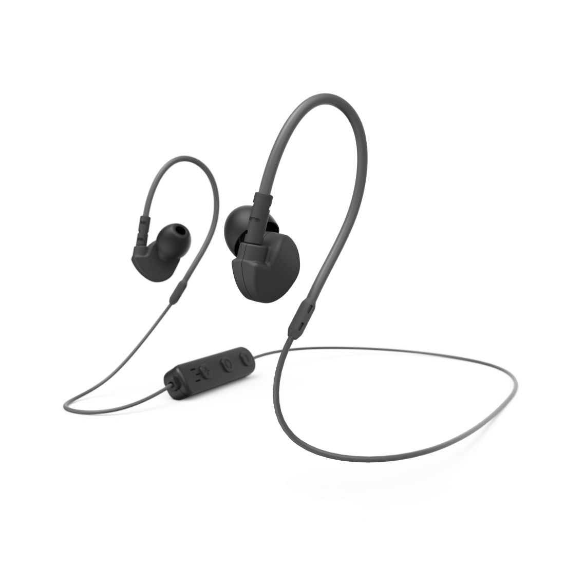 Bluetooth®-Sport-Kopfhörer "Run BT", In-Ear, Mikrofon, Ohrbügel, Schwarz |  Hama