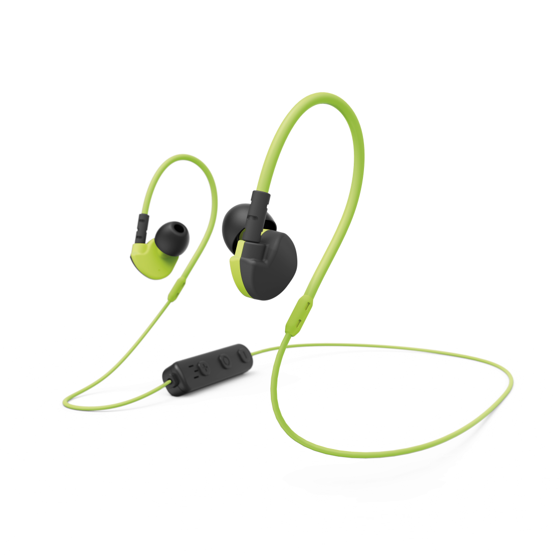 Bluetooth®-Sport-Kopfhörer "Active BT", In-Ear, Mikrofon, Schwarz/Gelb |  Hama