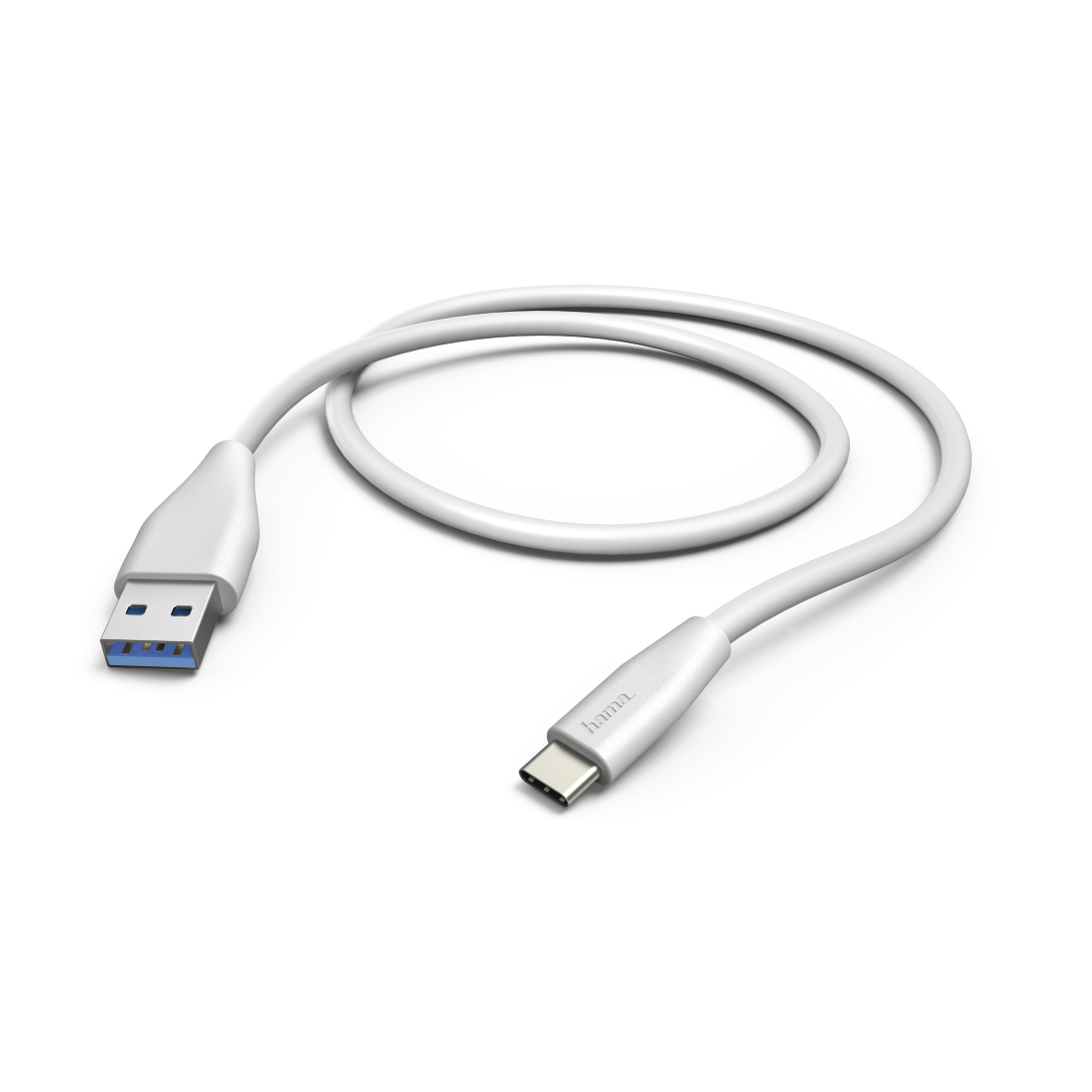 Lade-/Datenkabel, USB Type-C - USB-3.1-A-Stecker, 1,5 m, Weiß | Hama