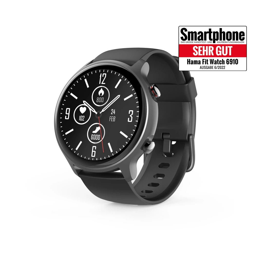 Smartwatch Fit Watch 6910, GPS, wasserdicht, Herzfrequenz, Blutsauerstoff