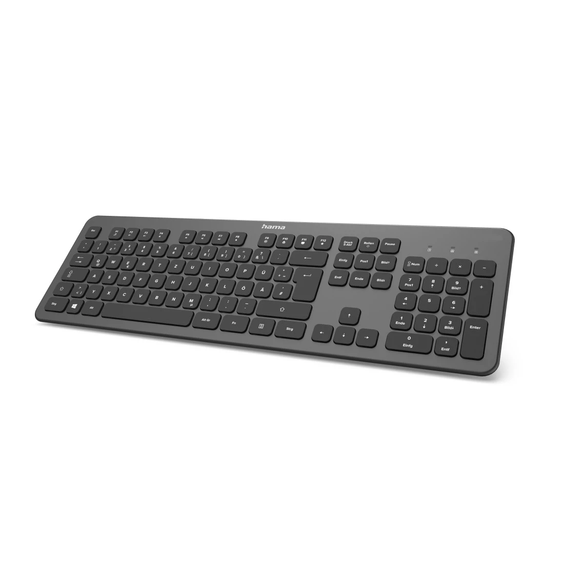 Tastatur "KW-700", kabellos, Anthrazit/Schwarz, QWERTZ DE | Hama