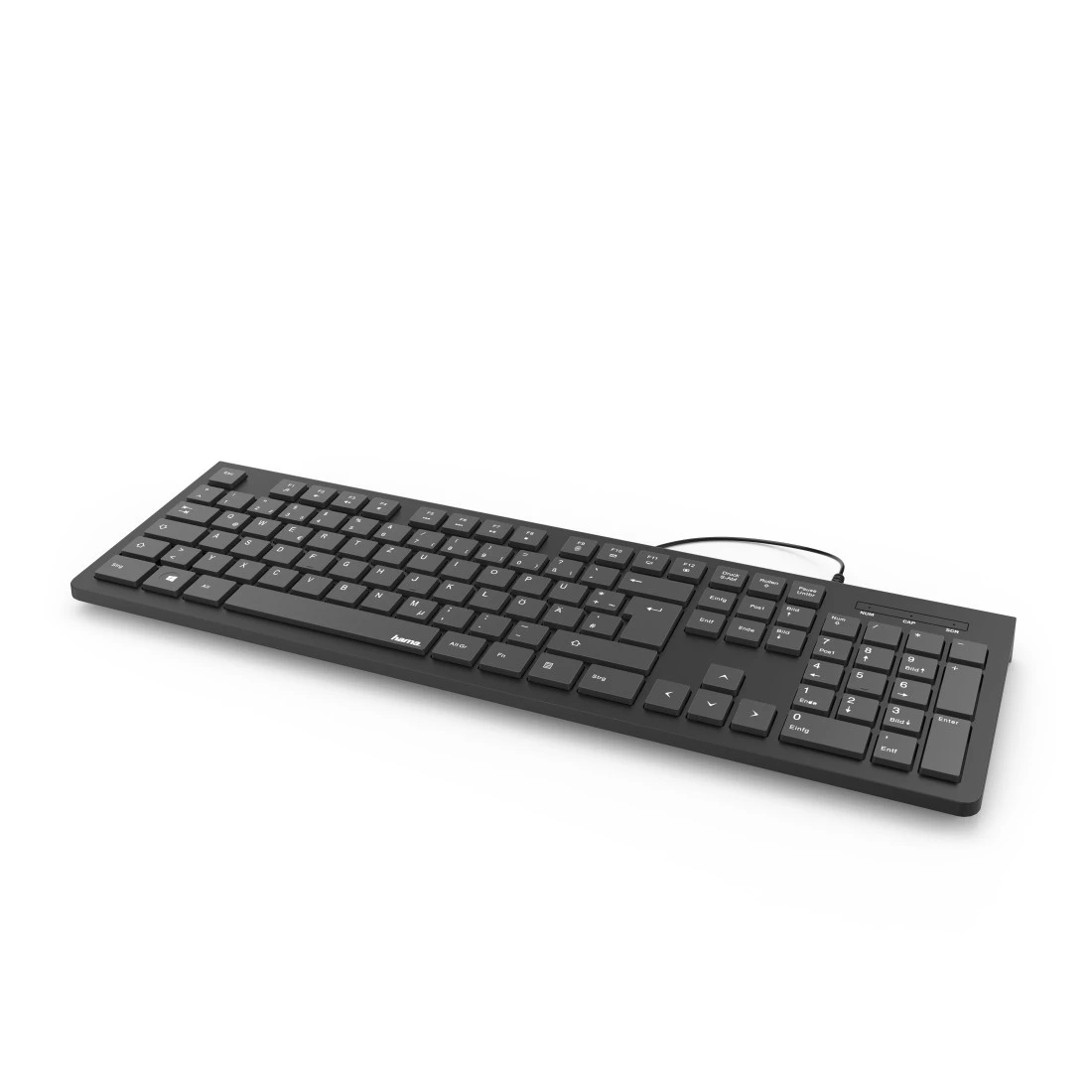 Basic-Tastatur "KC-200", Schwarz, QWERTZ | Hama
