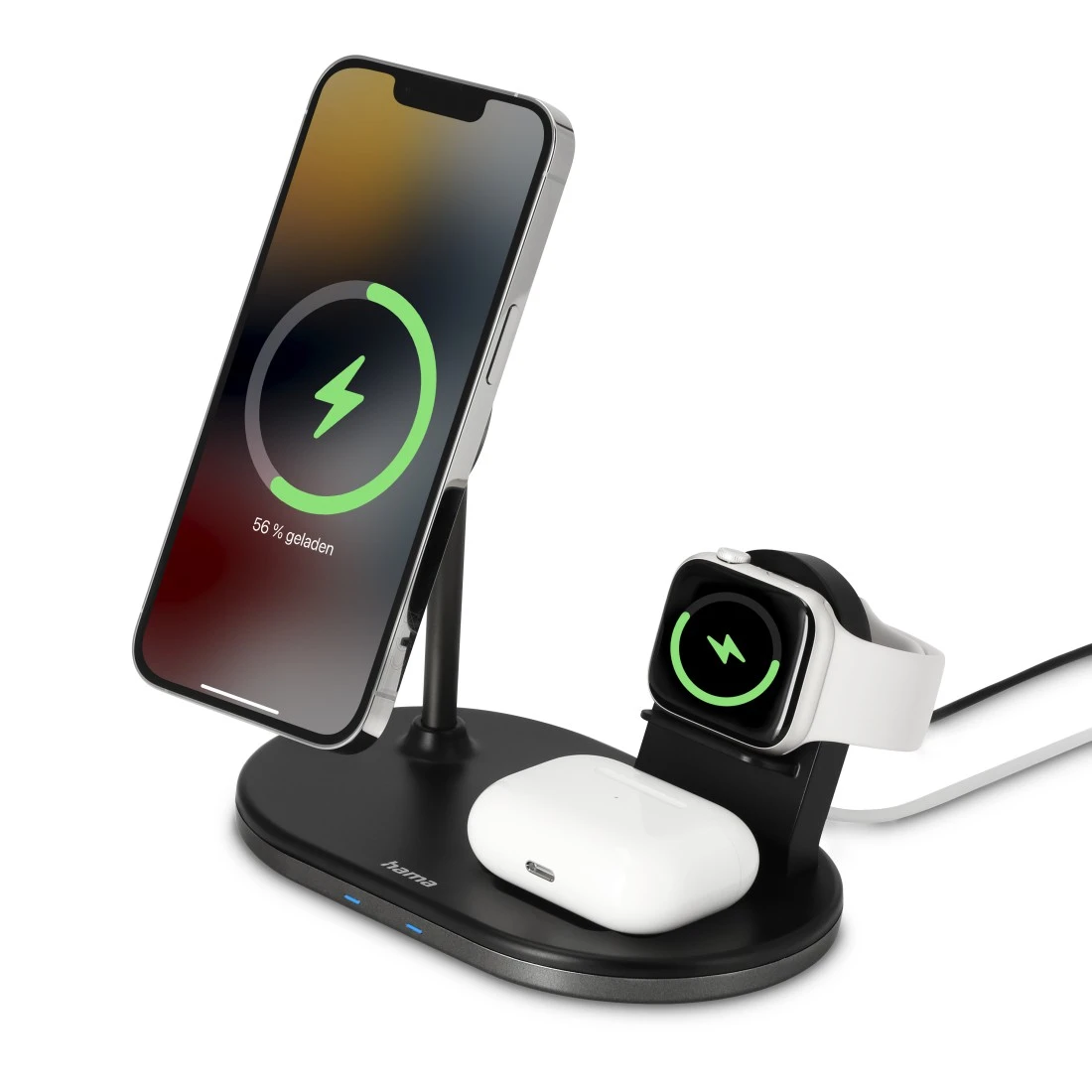 3 in 1 Wireless Charger Qi Ladegerät Induktive Ladestation Kabellos für  Apple