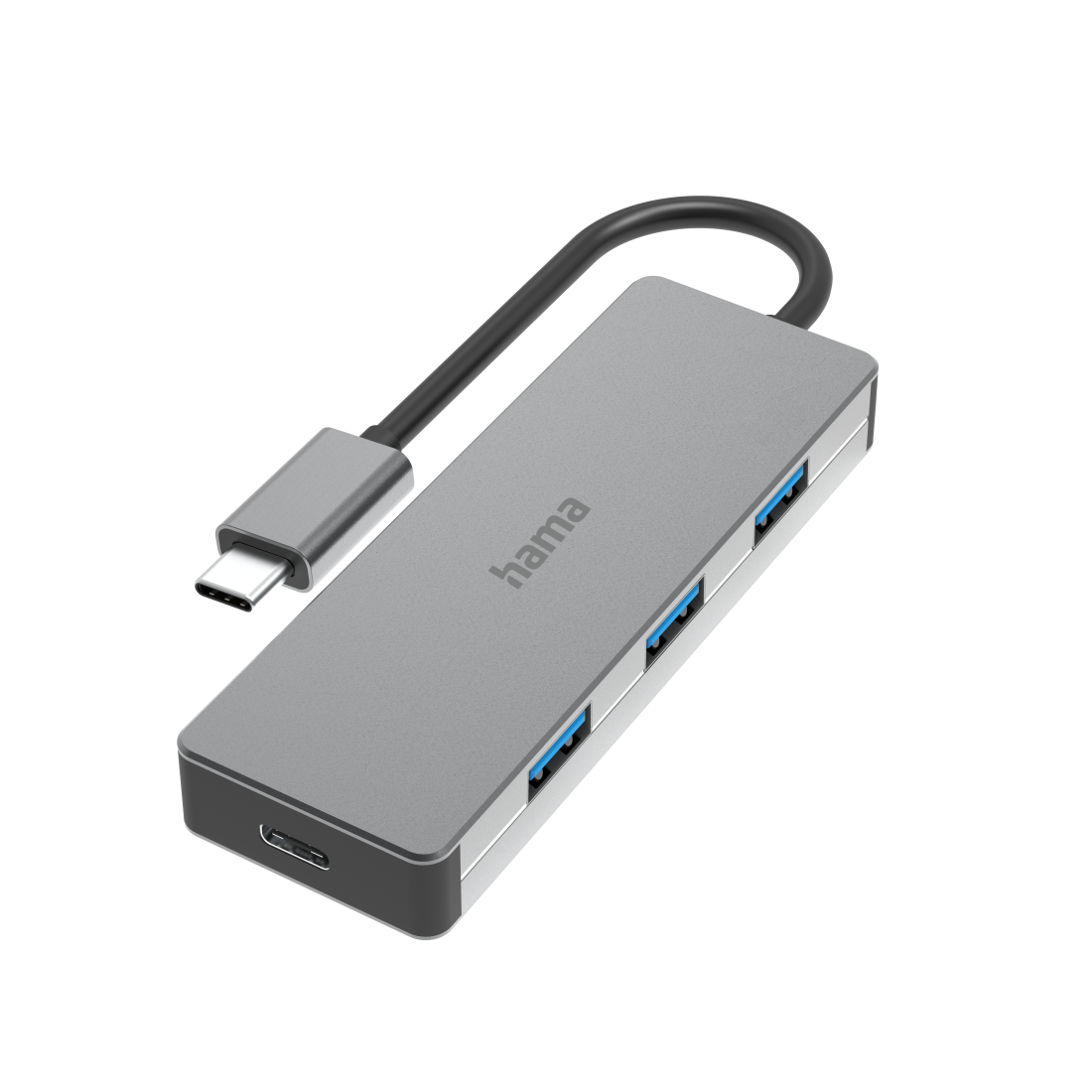 USB-C-Hub, 4 USB 3.2 Gen2, 10 Gbit/s, Alu |