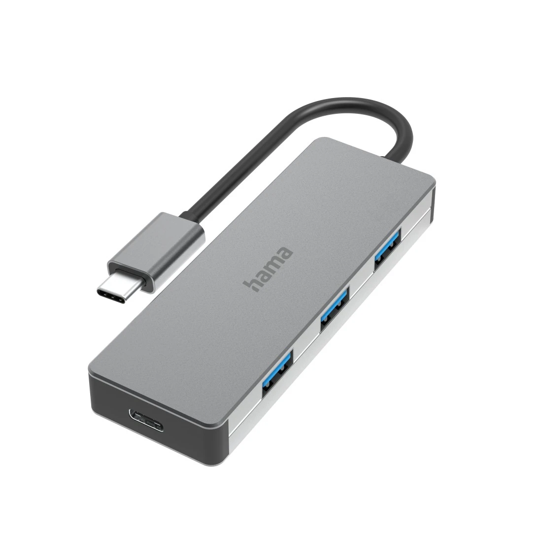 USB-C-Hub, 4 Ports, USB 3.2 Gen2, 10 Gbit/s, Alu