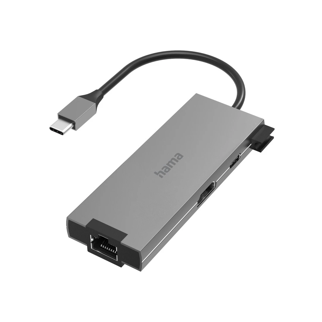 USB-C-Hub, Multiport, 5 Ports, 2x USB-A, USB-C, HDMI™, LAN/Ethernet | Hama