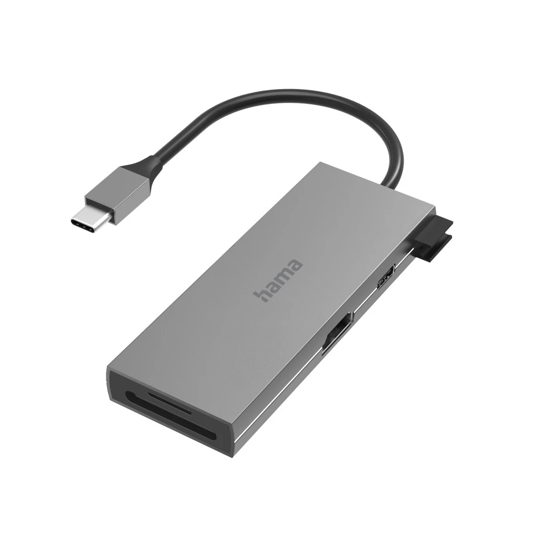 USB-C-Hub, Multiport, 6 Ports, 2x USB-A, USB-C, HDMI™, SD, microSD | Hama