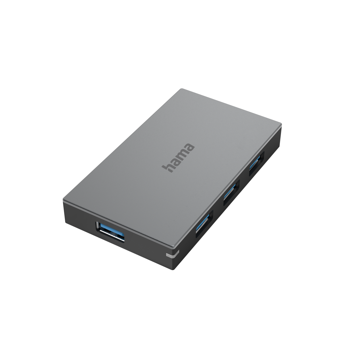 USB-Hub, 4 Ports, USB 3.0, 5 Gbit/s, Schnellladen, inkl. Kabel und Netzteil  | Hama