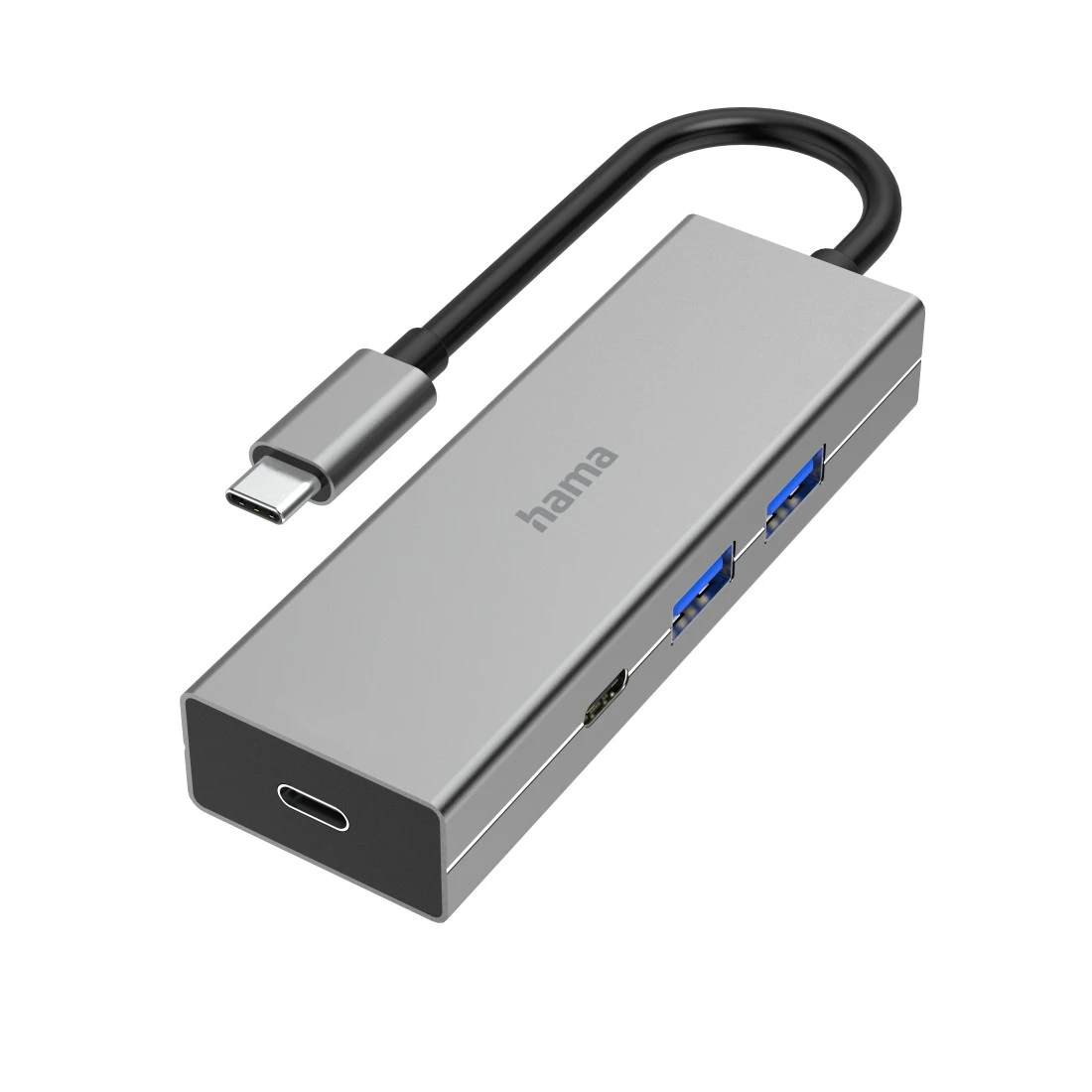 USB-C-Hub, 4 Ports, 2x USB-A, 2x USB-C, USB 3.2 Gen1, 5 Gbit/s | Hama