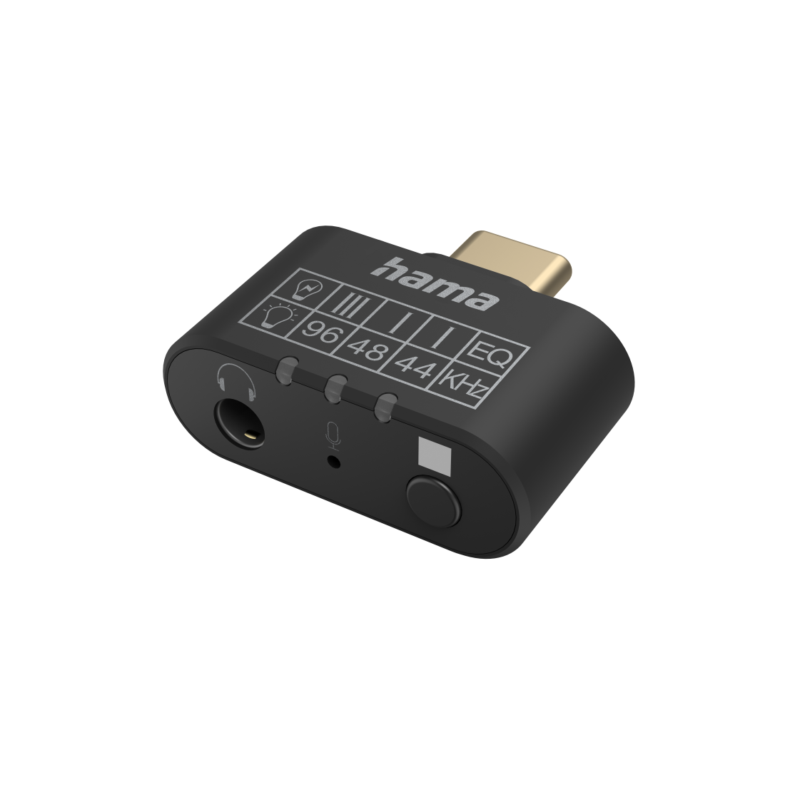 00200302 Hama Audio-Adapter, USB-C-Stecker - 3,5-mm-Klinke-Buchse,  Equalizer, Mikrofon