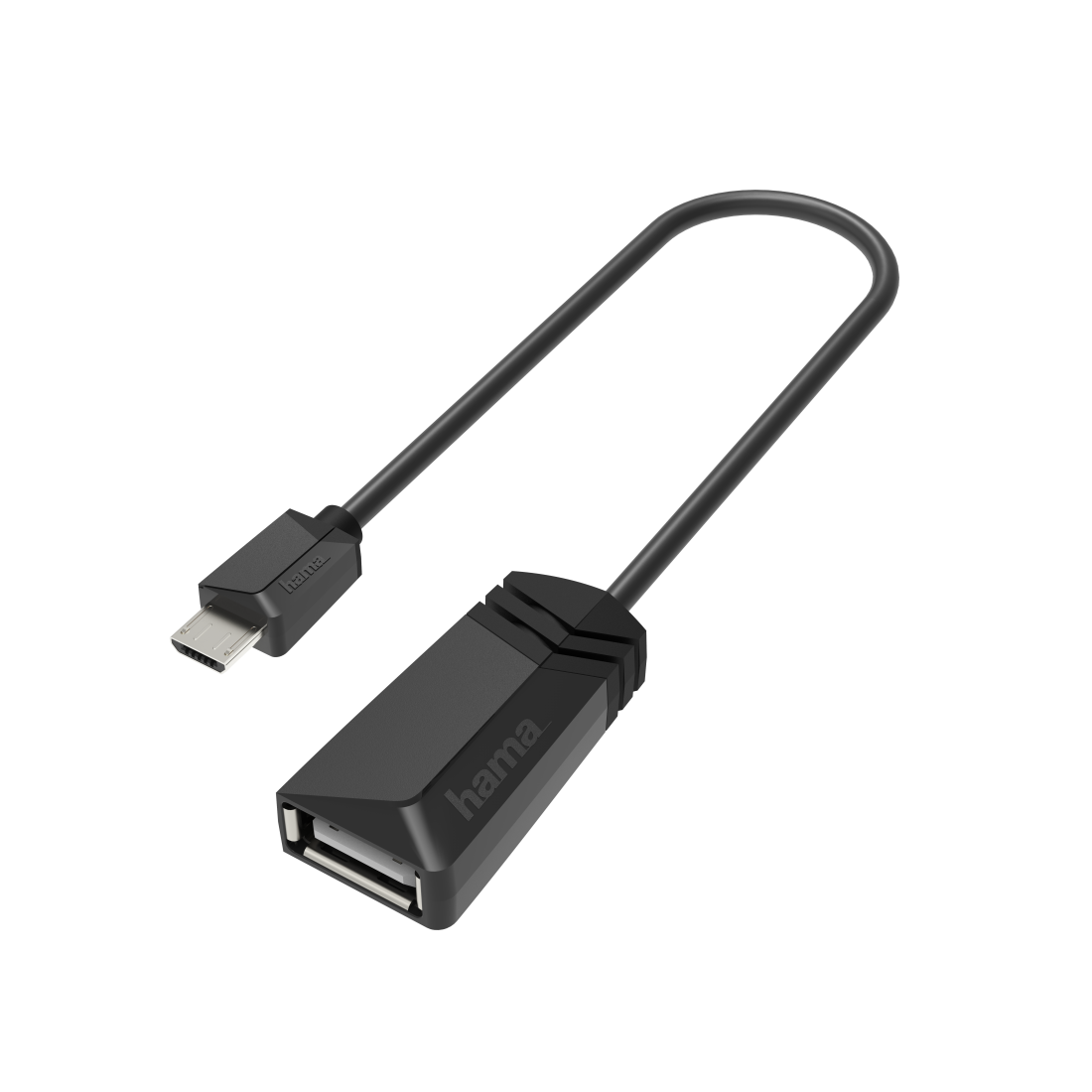 USB-OTG-Adapter, Micro-USB-Stecker - USB-Buchse, USB 2.0, 480 Mbit/s | Hama