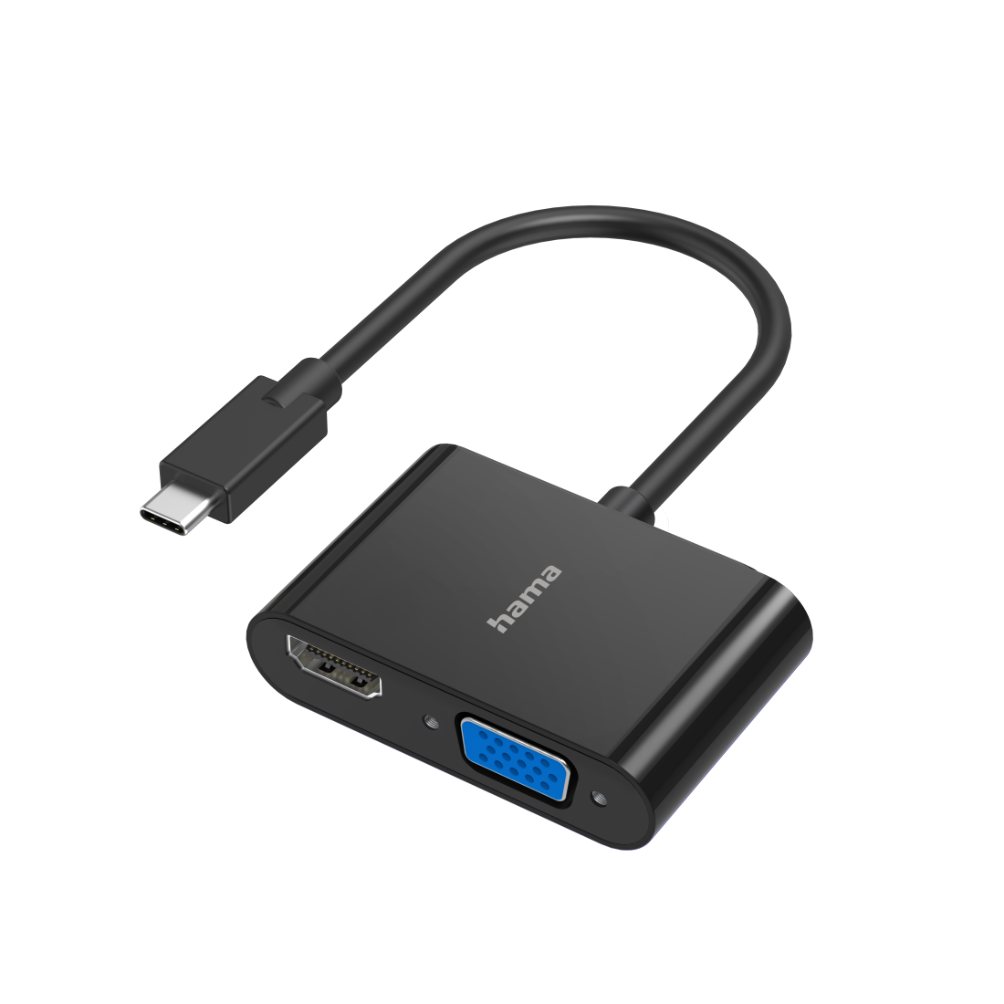 Video-Adapter, 2in1, USB-C-Stecker - VGA & HDMI™-Buchse, Ultra-HD 4K | Hama