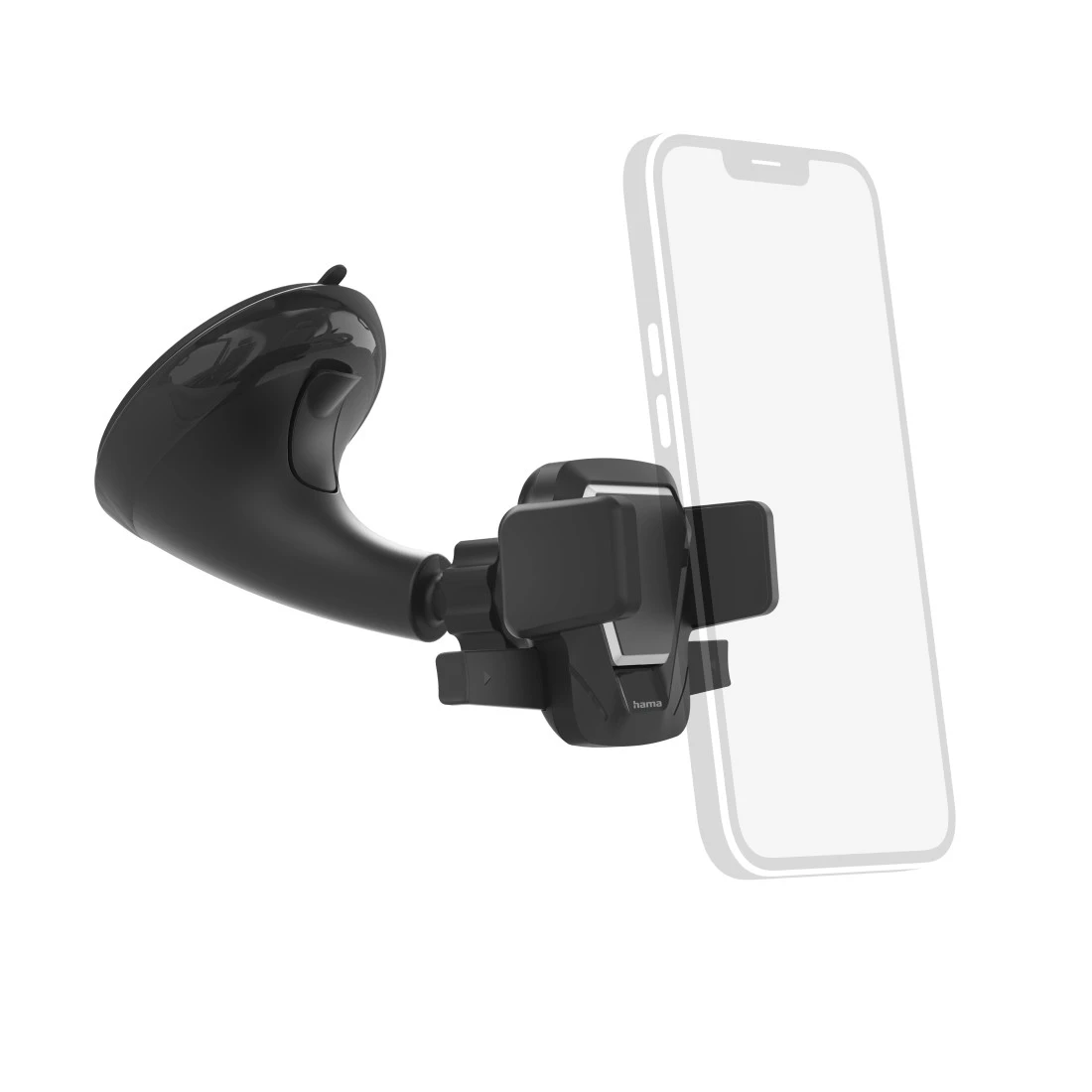 Auto-Handyhalterung "Easy Snap" mit Saugnapf, 360 Grad drehbar, universal |  Hama