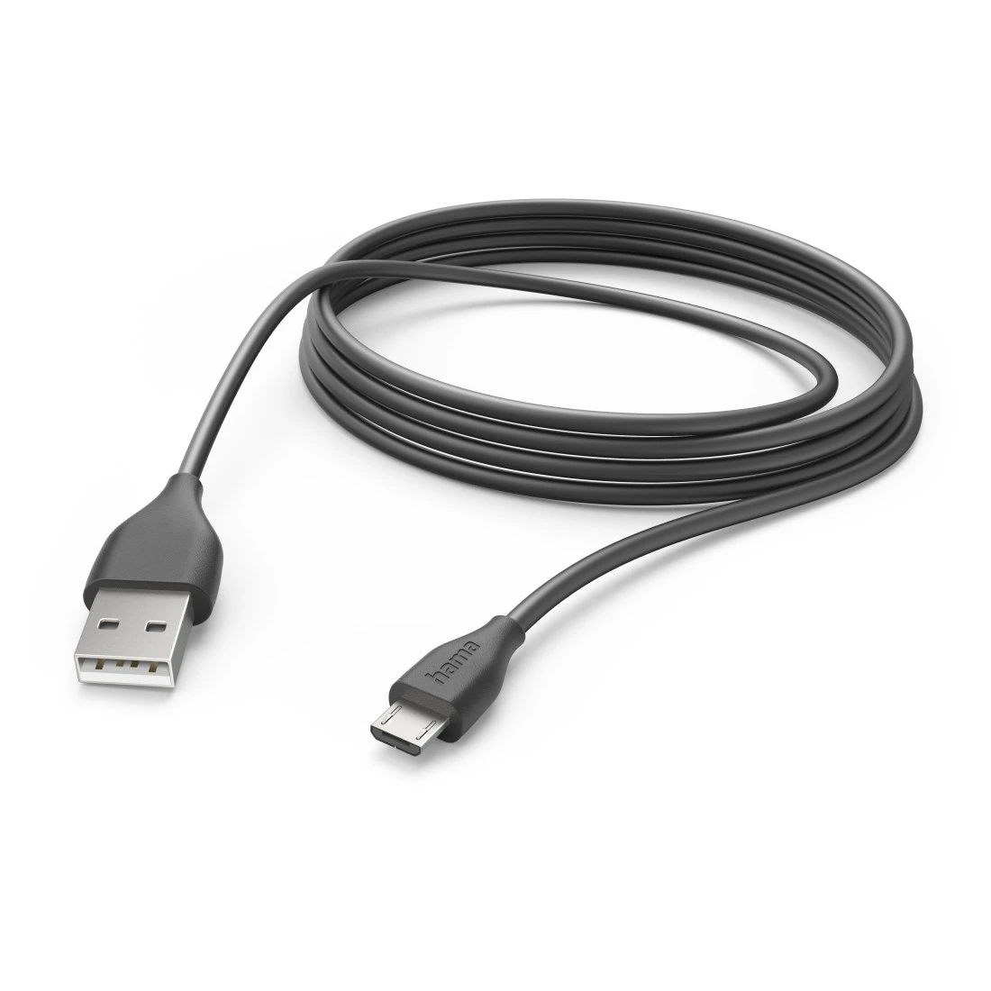 USB-A - Micro-USB, 3 m, Schwarz | Hama