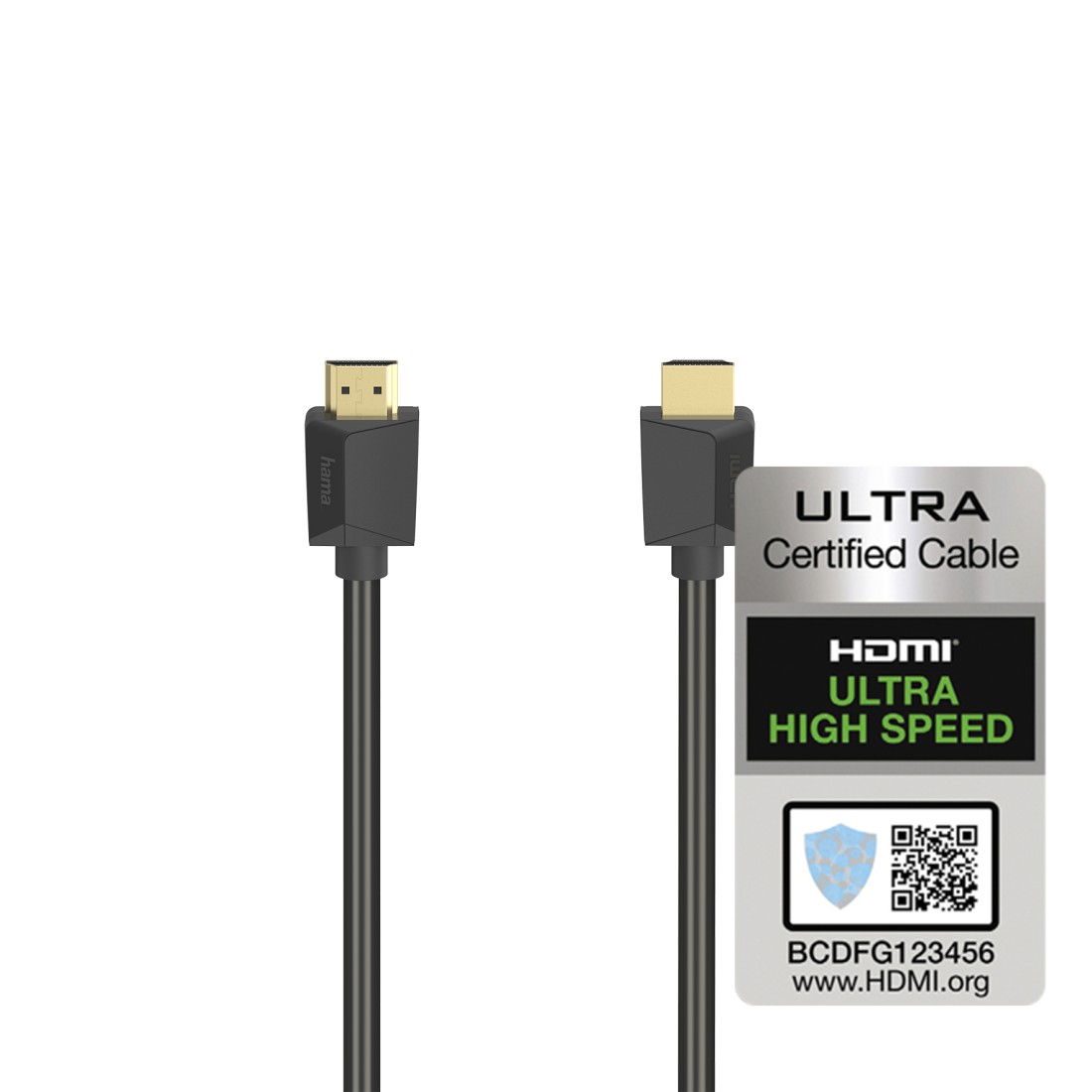 Ultra High Speed HDMI™-Kabel, zertifiziert, Stecker-Stecker, 8K, 1,0 m |  Hama