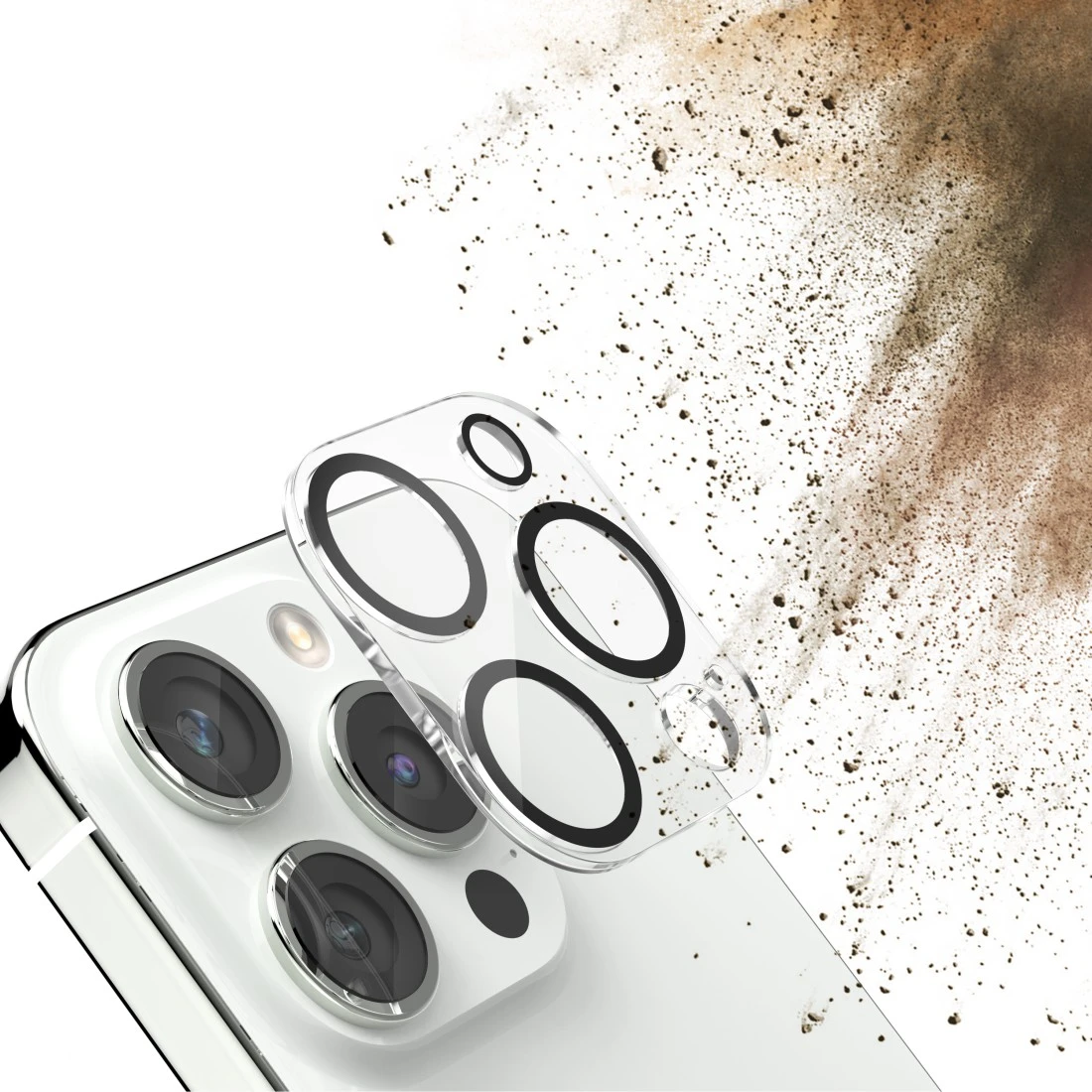 Kamera-Schutzglas für Apple iPhone 15 Pro/15 Pro Max, gehärtet, Transparent