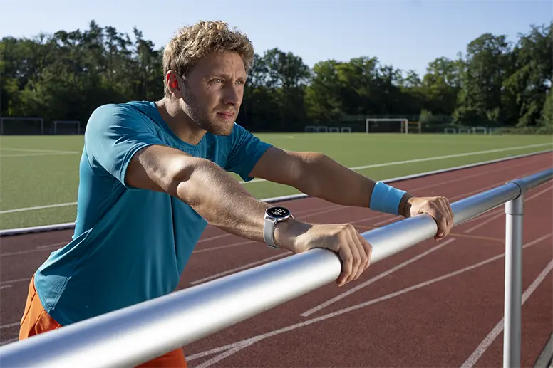 Fitness-Uhr am Handgelenk