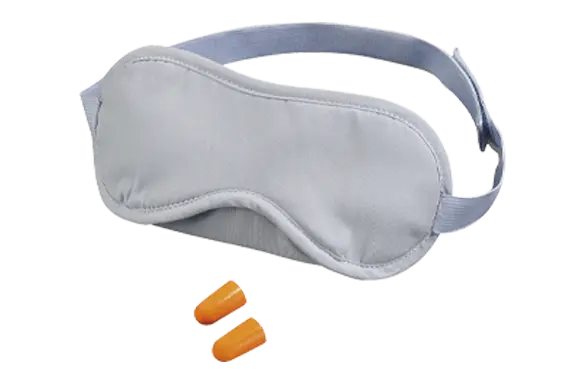 Hama Gepolsterte Schlafmaske mit zwei Ohrstöpseln (139514)
