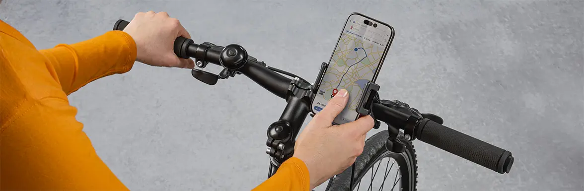 Handy am Fahrradlenker