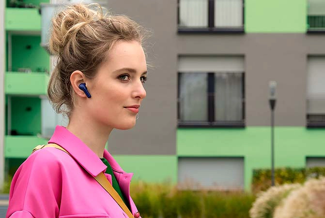 Person mit Earbuds