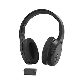 Hama Fernseh-Kopfhörer, Over-Ear, 2,4 GHz-Dongle + Bluetooth®, Lautstärkeregler