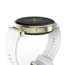 Hama Smartwatch "7000", AMOLED 43 mm, Telefonfunktion, wasserdicht, rund, Gold