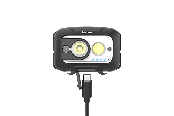 Wiederaufladbare LED-Stirnlampe mit USB-C-Kabel
