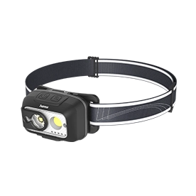 Hama LED-Stirnlampe "HL500-C", mit Akku, Kopflampe zum Joggen, Arbeiten, 4 Modi